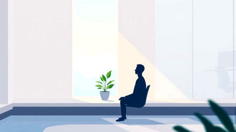 Un ser tranquilo observa paz en calma