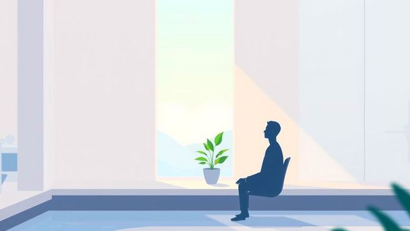 Un ser tranquilo observa paz en calma
