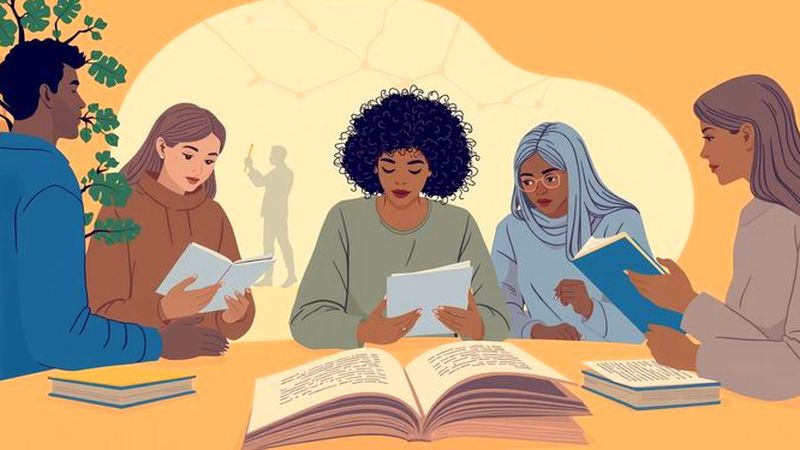 Diversos aprendices exploran conocimiento en calma