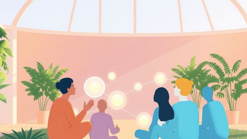 Diversos individuos exploran ideas en armonía