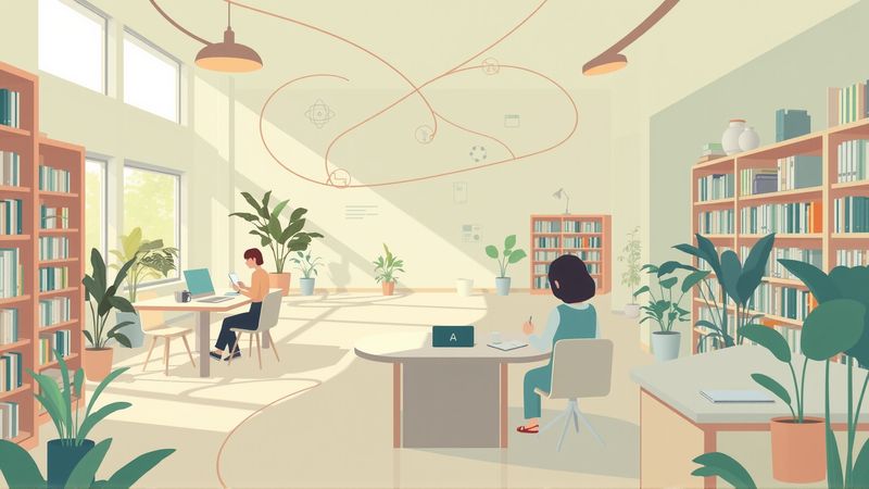 Un espacio ilustrado: colaboración y comprensión serena