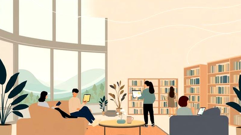 Una biblioteca tranquila inspira aprendizaje accesible