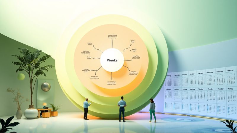 Un diagrama claro visualiza la planificación anual