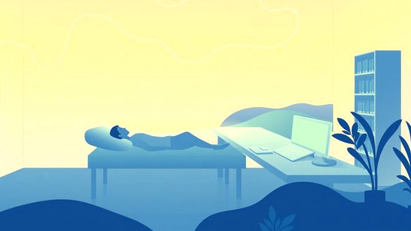 Un espacio tranquilo evoca estudio y descanso