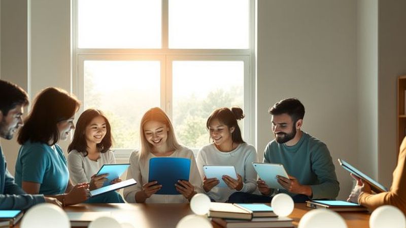 Un espacio de estudio sereno y colaborativo