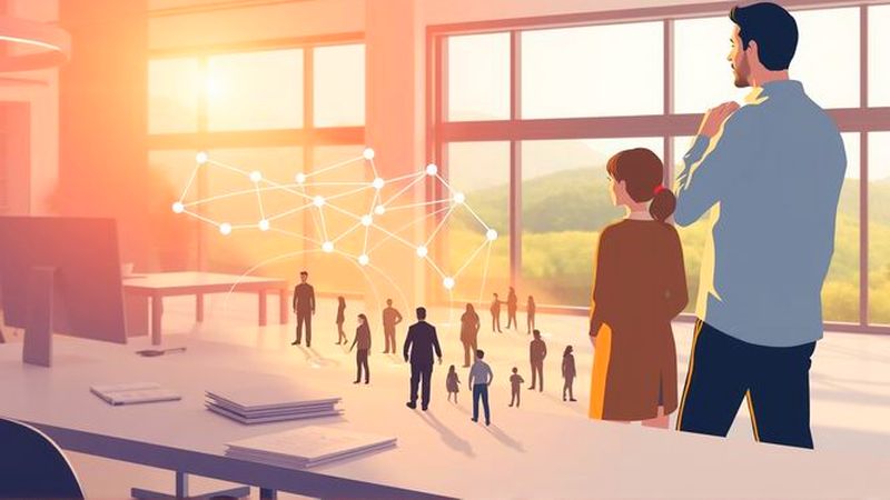 Un equipo analiza datos en armonía