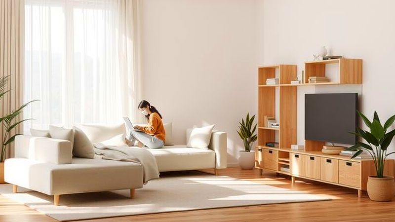 Un espacio minimalista transmite calma y armonía