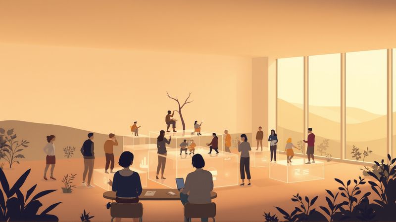Ilustración: aprendizaje colaborativo y crecimiento intelectual