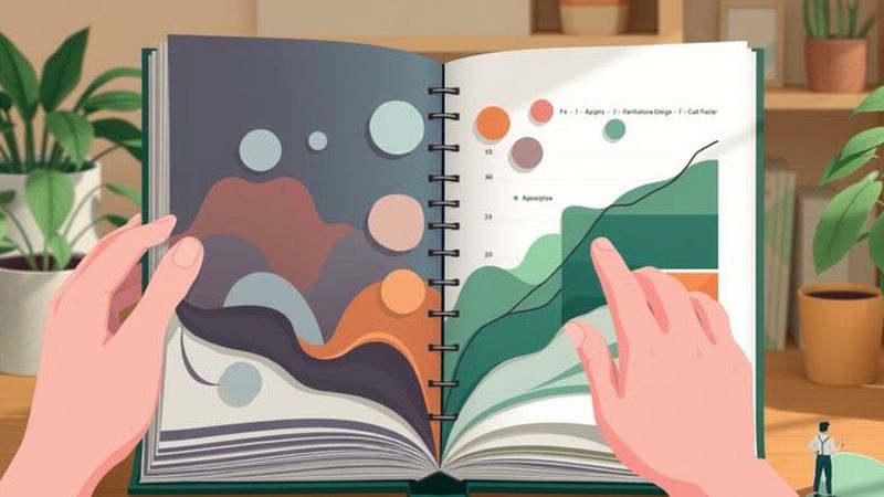 Ilustración visualiza errores de color con calma