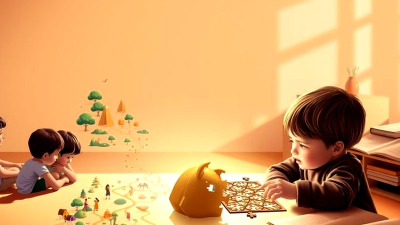 Niños aprenden en un espacio armonioso