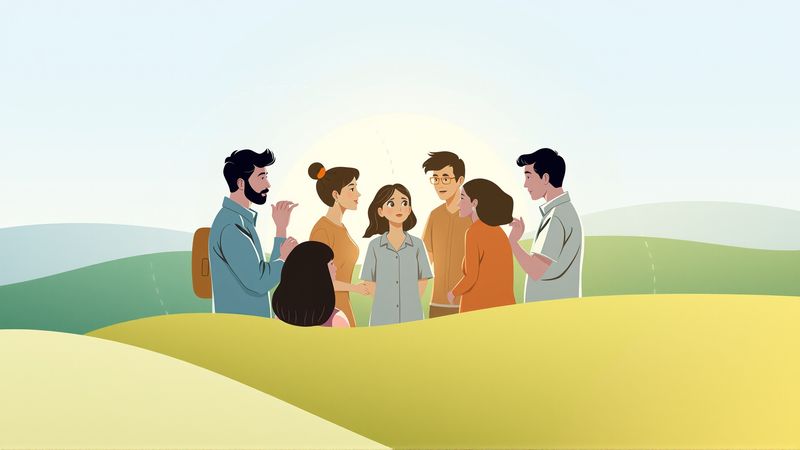 Exploración colaborativa en un espacio iluminado