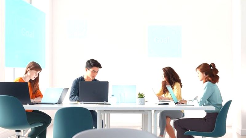 Un grupo diverso colabora con optimismo