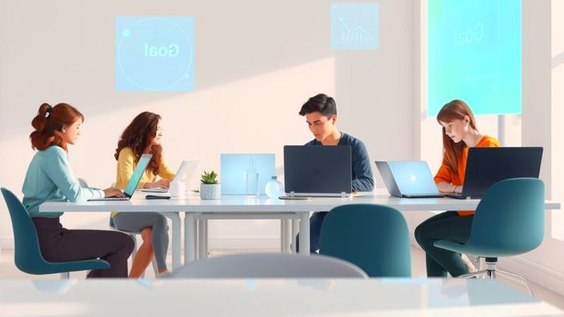 Un grupo diverso colabora con optimismo