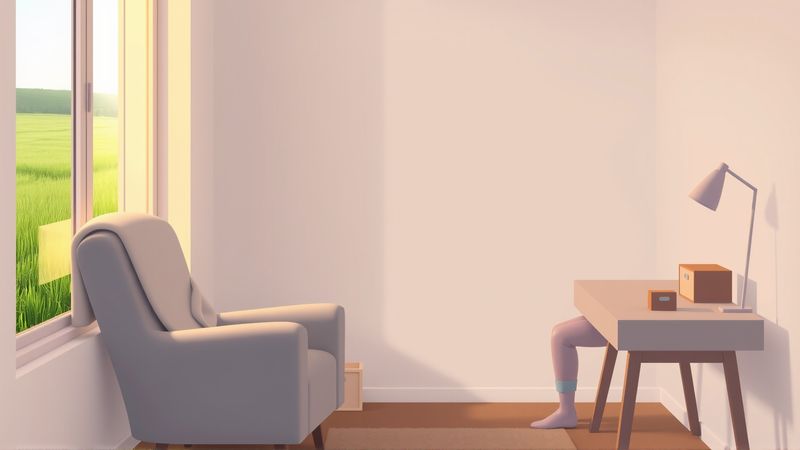 Un espacio sereno invita a la calma