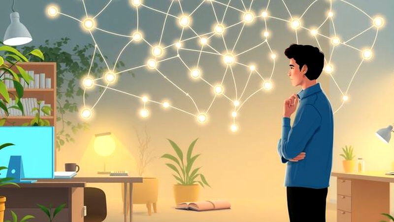 Un individuo reflexivo explora la creación conectada