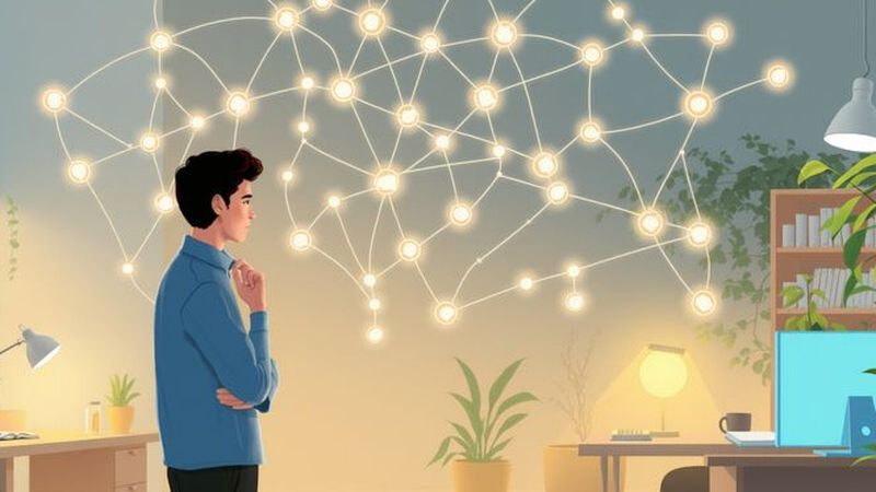 Un individuo reflexivo explora la creación conectada