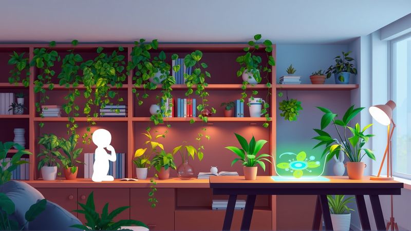 Un estudio tranquilo inspira aprendizaje equilibrado
