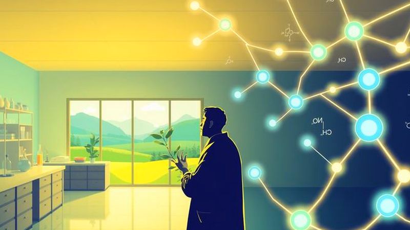 Ilustración editorial: ciencia
