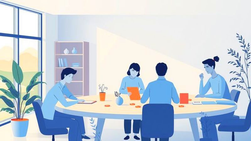 Un equipo creativo trabaja en armonía