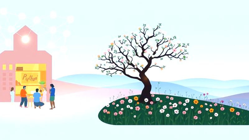 Un diseño digital ilustra aprendizaje en armonía